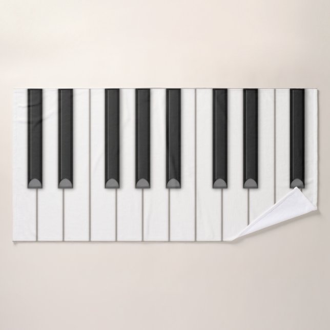 Riant Piano Keys Music Badehandtuch (Badehandtuch)