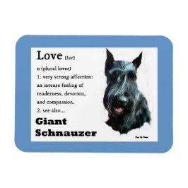 Riant Schnauzer Art Magnet