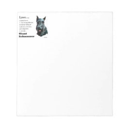 Riant Schnauzer Art Notizblock