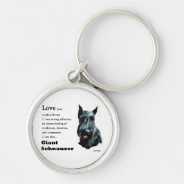 Riant Schnauzer Art Schlüsselanhänger
