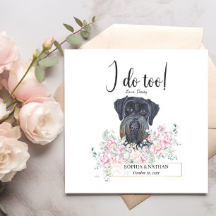 Riant Schnauzer Dog Wedding Cocktail Napkins Serviette