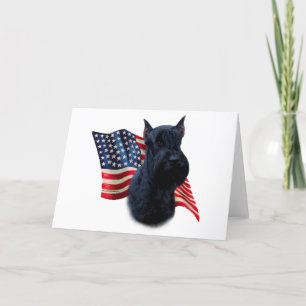 Riant Schnauzer Flag Karte