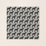 Riant Schnauzer Silhouette Pattern Schal<br><div class="desc">Giant Schnauzer Lover's Scarf</div>
