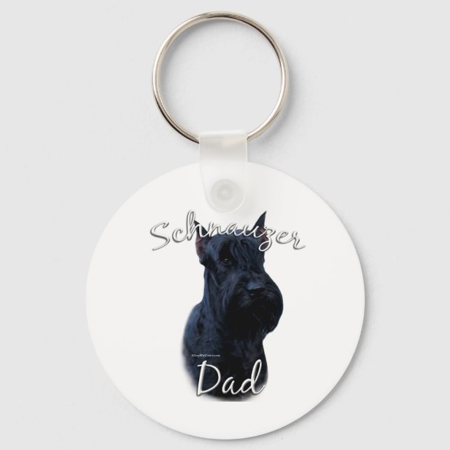 Riant Schnauzer Vater 2 Schlüsselanhänger (Vorderseite)