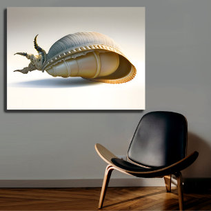 Riant Seashell Wall Art Oceanic Wohngestaltung Leinwanddruck