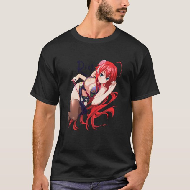 Rias Gremory Oppai Ecchi High School DxD T-Shirt (Vorderseite)