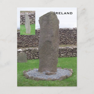 Riasc Stone, Kerry, Irland Postkarte