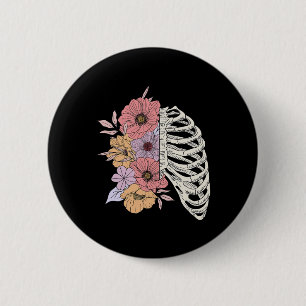 Rib Cage Blume Easy Halloween Kostüm Button