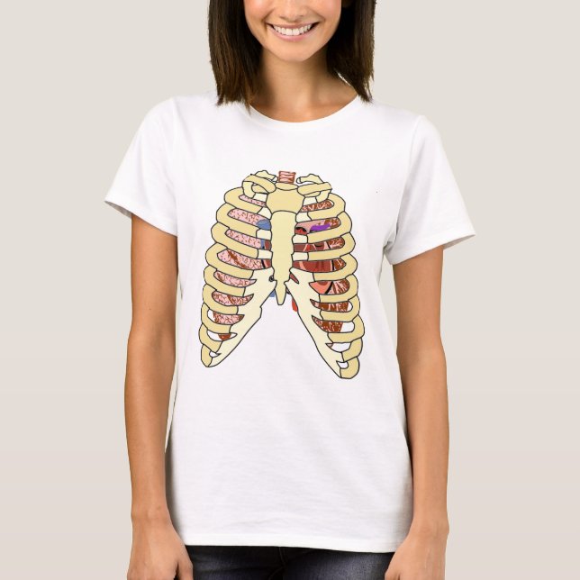Rib Cage Lungs & Herz T-Shirt (Vorderseite)