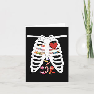 Rib Cage Röntgen Candy Funny Halloween Kostümkids Karte