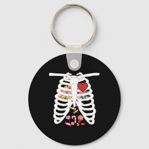 Rib Cage Röntgen Candy Funny Halloween Kostümkids Schlüsselanhänger