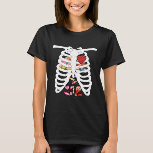 Rib Cage Röntgen Candy Funny Halloween Kostümkids T-Shirt