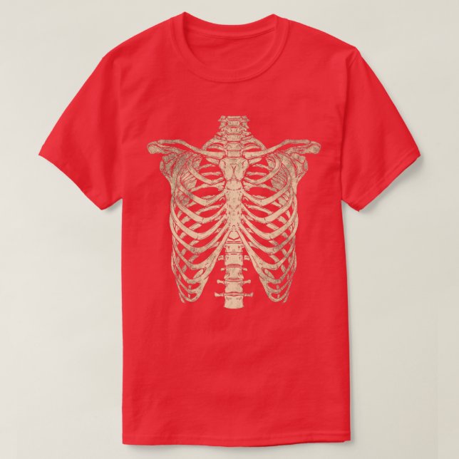 Rib Cage Skeleton T-Shirt (Design vorne)