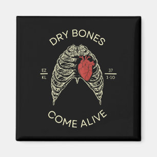 Rib Cage Trockene Knochen kommen lebende Bibel Ver Magnet