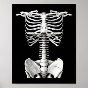 Rib Käfig Halloween Kostümgeschenke für Männer Fra Poster