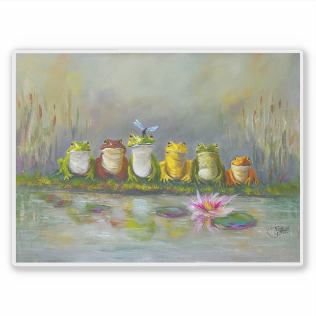 Ribbit Fluss Aufkleber (Vorderseite)