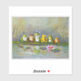 Ribbit Fluss Aufkleber