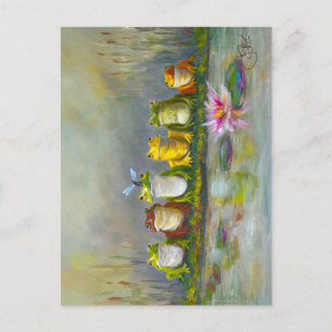 Ribbit Fluss Postkarte