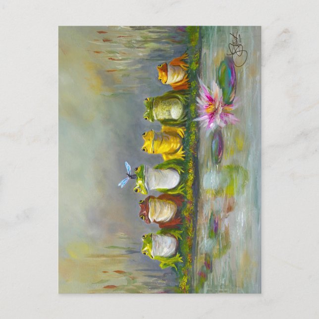 Ribbit Fluss Postkarte (Vorderseite)