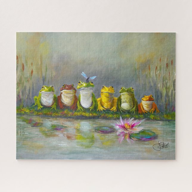 Ribbit Fluss Puzzle (Horizontal)