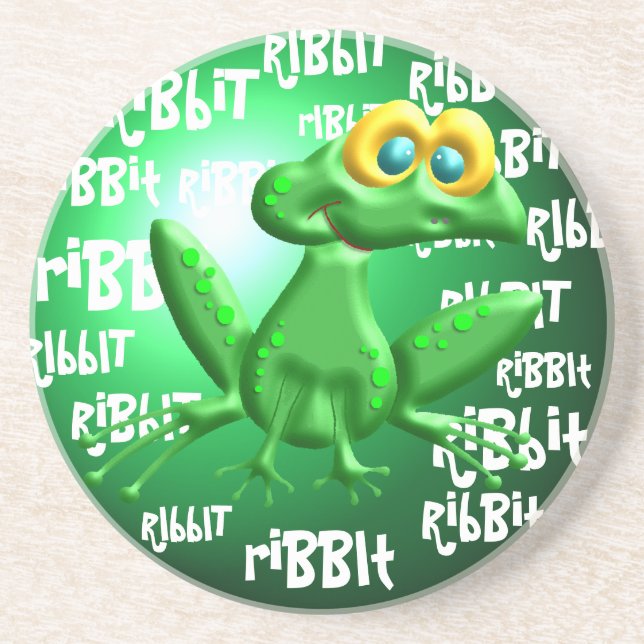 Ribbit! Getränkeuntersetzer (Vorne)
