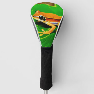 "Ribbit Ready: Froggy Fairway Protector" "Hop to t Golf Headcover