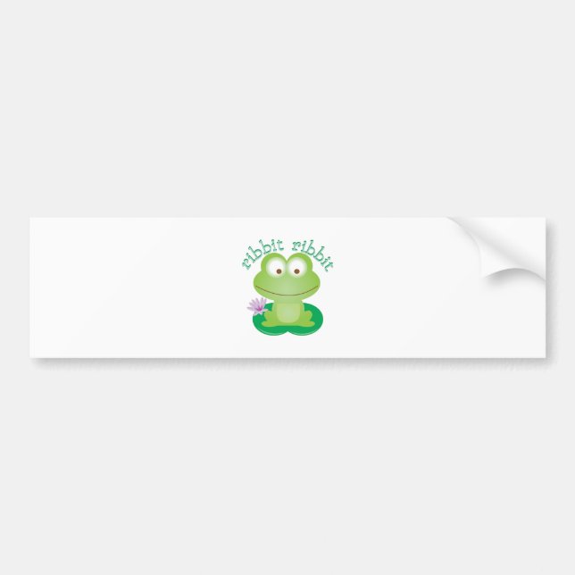 Ribbit Ribbit Autoaufkleber (Vorne)