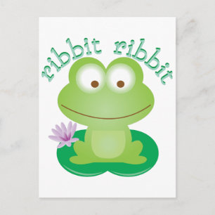 Ribbit Ribbit Postkarte