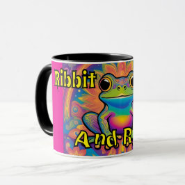 Ribbit und Radiate Frog - Boho Psychedelic Vibes Tasse