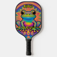 Ribbit und Radiate Psychedelic Frog Boho Groovy