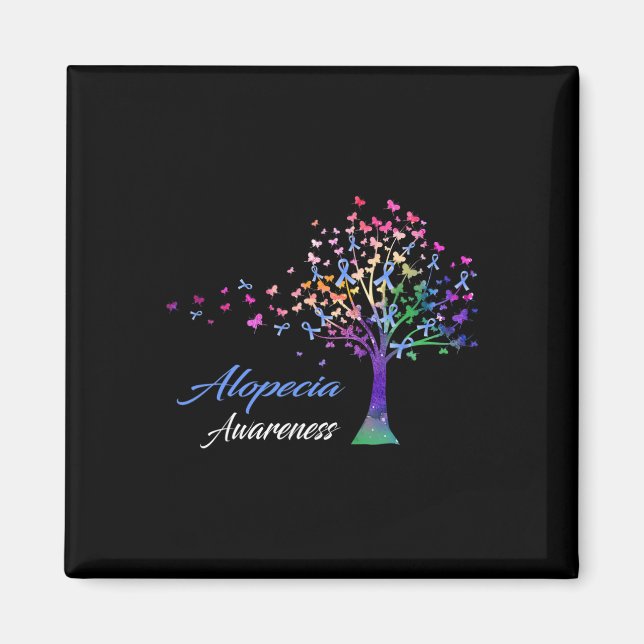 Ribbon Alopecia Bewusstsein Magnet (Vorne)