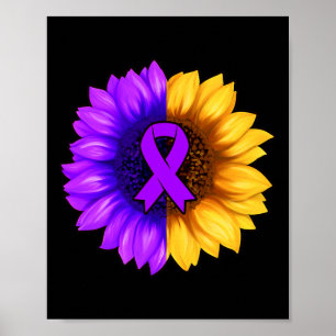 Ribbon Alzheimer's Awareness Drug Overdose Awarene Poster