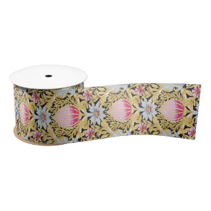 Ribbon - Art Nouveau Floral Pattern Satinband