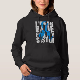 Ribbon Autism Ich trage Blau für meine Schwester A Hoodie