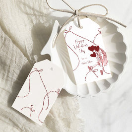 Ribbon Bows & Heart Balloons – Valentine’s Day Geschenkanhänger