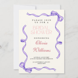 Ribbon Brautparty Einladung