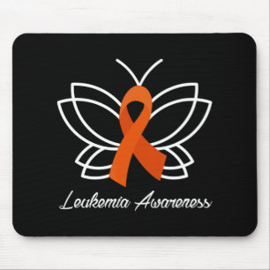 Ribbon Butterfly Aml Leukemia Bewusstsein Mousepad