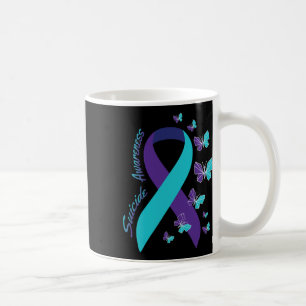 Ribbon Butterfly Suicide Bewusstsein psychische Ge Kaffeetasse