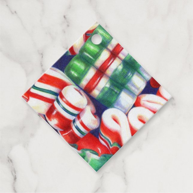 RIBBON CANDY Diamond Geschenketiketten Geschenkanhänger (Vorderseite)