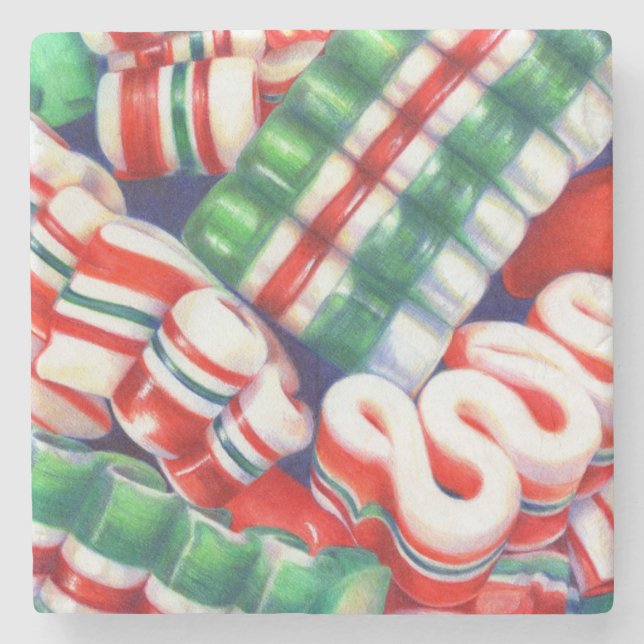 RIBBON CANDY Marble Stone Untersetzer (Vorderseite)