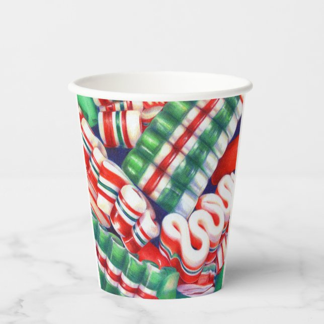 RIBBON CANDY Paper Cups Pappbecher (Vorderseite)