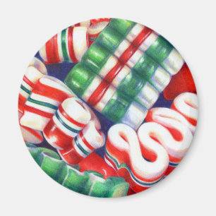 RIBBON CANDY Round Magnet