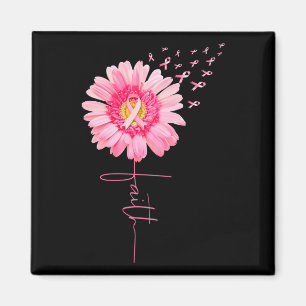 Ribbon Daisy Faith - Brustkrebs-Bewusstseinsmonat Magnet
