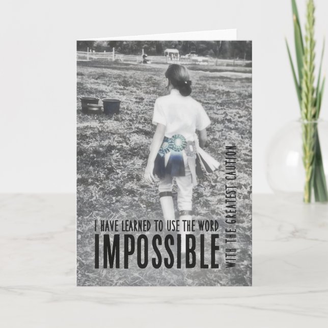 RIBBON-Grußkarte Dankeskarte (Vorderseite)