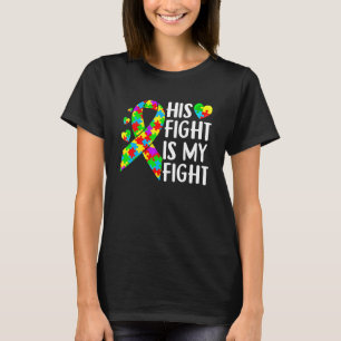 Ribbon Herz Puzzle Sein Kampf Ist Mein Kampf Autis T-Shirt