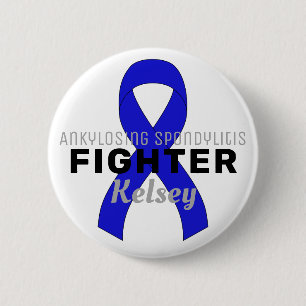 Ribbon-Knopf für Ankylosierende Spondylitis Button