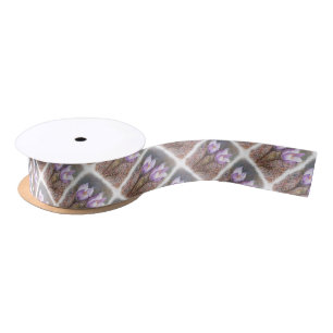 RIBBON lila CROCUSES Satinband
