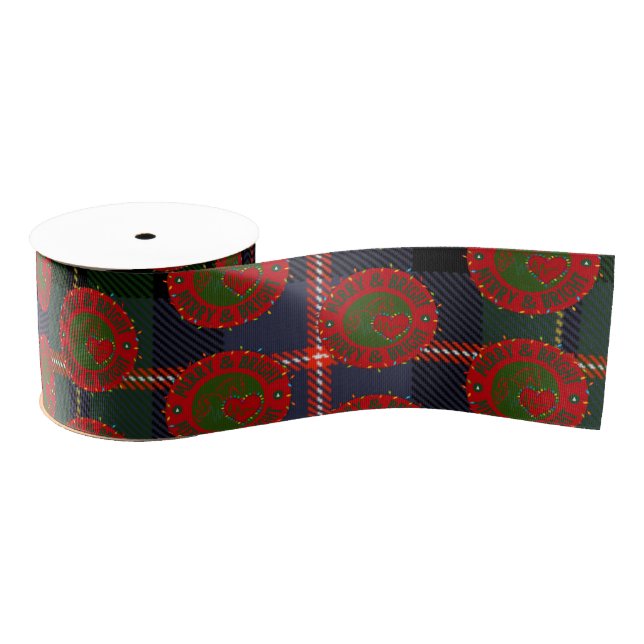 Ribbon Merry & Bright Ripsband (Spule)