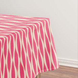 Ribbon Print Mitte des Jahrhunderts - Farbtöne von Tischdecke