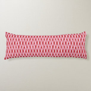 Ribbon Print Mitte des Jahrhunderts - Rosa und Bor Seitenschläferkissen